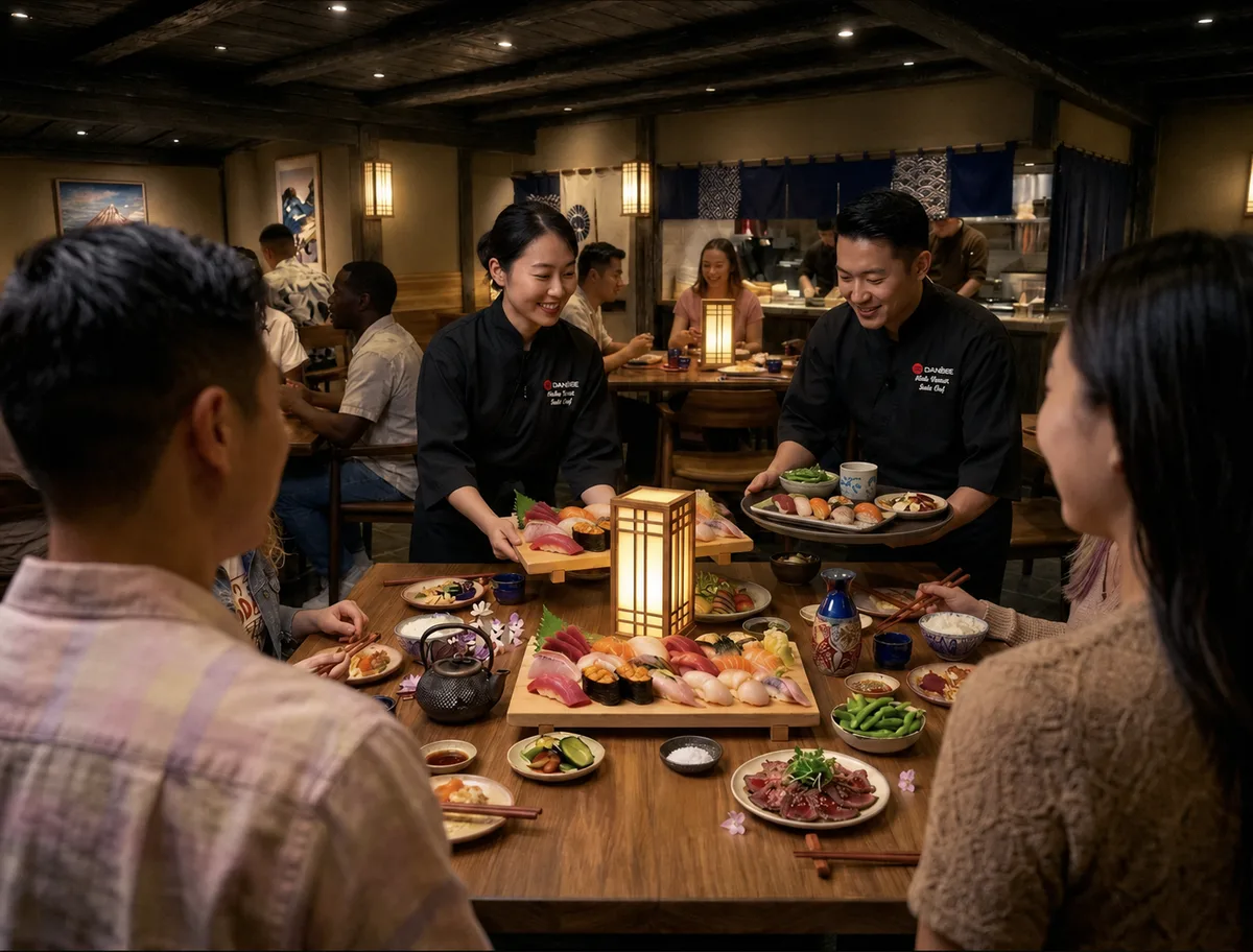 The dining room